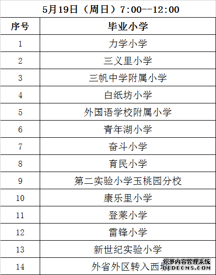 2019年北师大实验华夏女中小升初现场报名通知