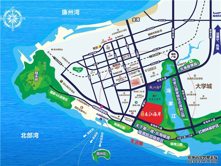 （彰泰·春江海岸区位示意图）