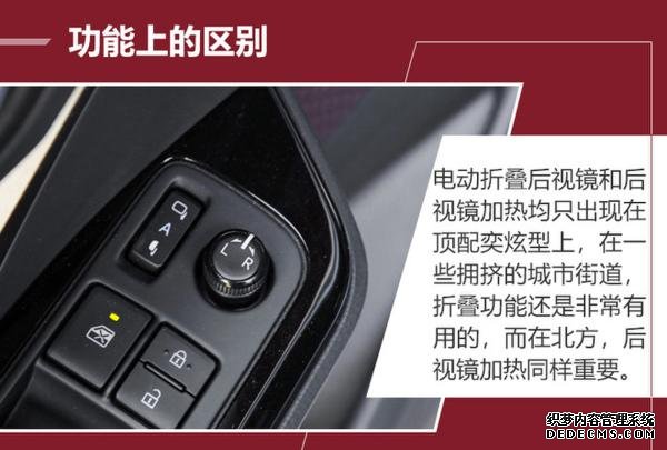 推荐 2.0L CVT 奕驰版 丰田奕泽购车手册