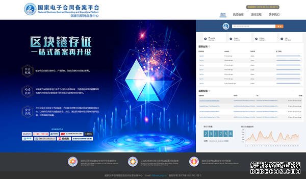 国度电子合同存案平台上线区块链存证功效