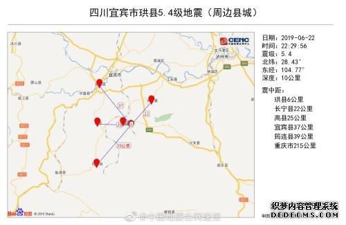 四川宜宾发生5.4级地震 这次成都的“大喇叭”为