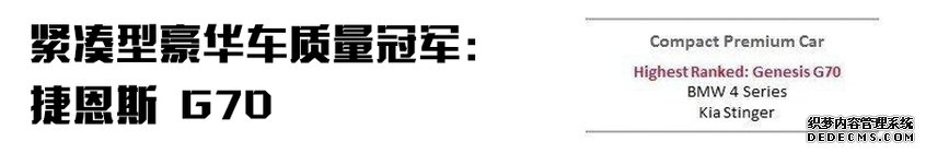 J.D. Power 2019美国新车质量报告Top榜