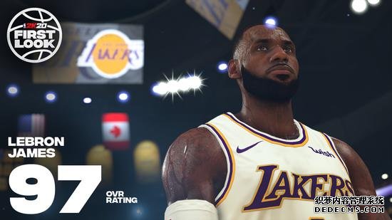 《NBA 2K20》前20球星数值：洛杉矶坐拥两位第一人