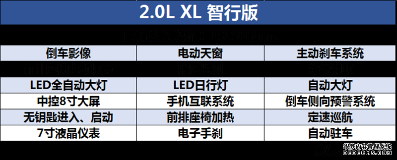 第七代天籁购车手册 推荐2.0T XL智领版