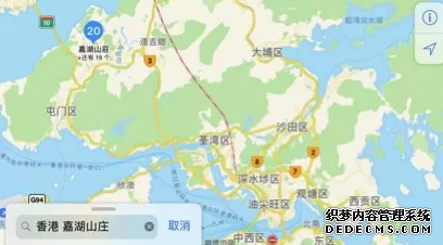 香港嘉湖山庄地理位置