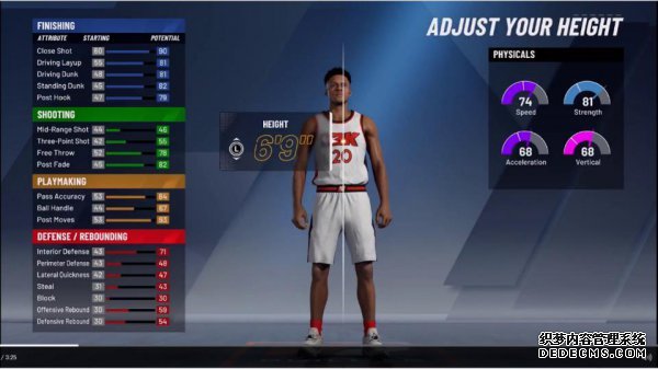 《NBA 2K20》生涯模式Demo 扫描捏脸成为主角