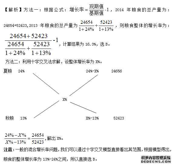 2019贵州事业单位行测考试复习资料：资料分析-秒算增长率