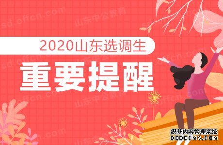 2020山东选调生考试：定向选调和常规选调报考流