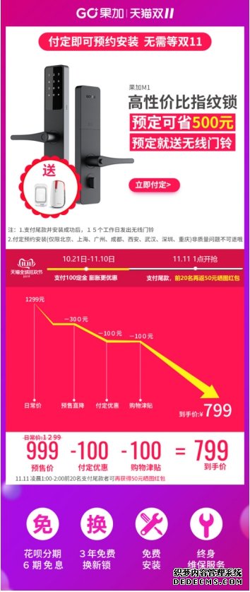 双十一怎么买智能门锁？看准平台打标再下手！