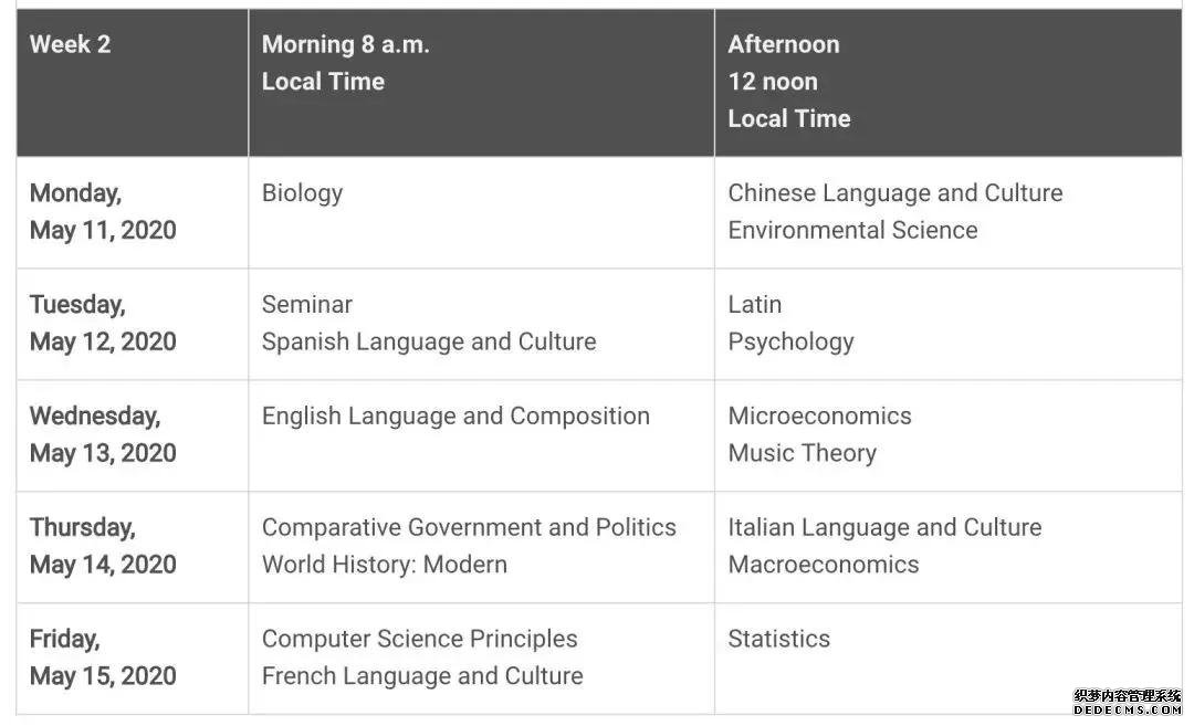 2020年托福 /雅思 /GRE/GMAT/SAT/ACT/AP考试时间汇总！