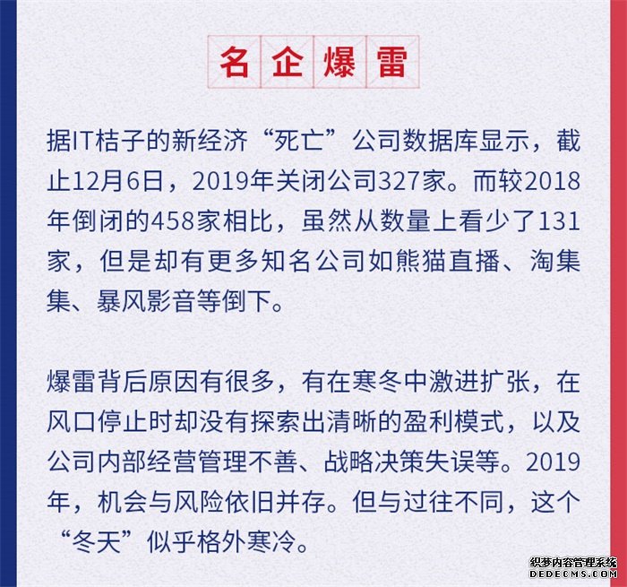 盘点：2019互联网行业十大关键词