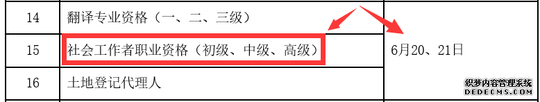 2020年德州市社会工作者职业水平考试时间公布