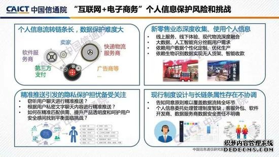 中国信通院发布《“互联网+行业”个人信息保护