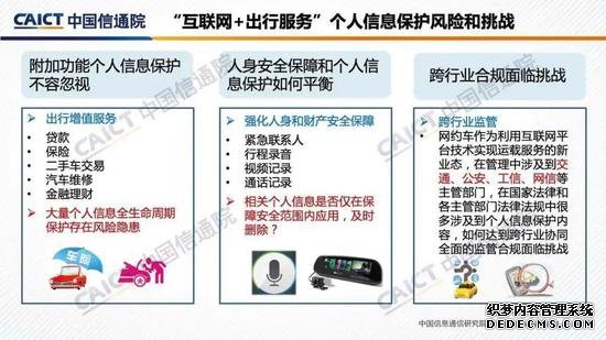 中国信通院发布《“互联网+行业”个人信息保护