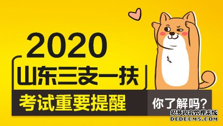 2020山东三支一扶考试公告什么时候公布？