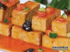 菜蛋脯、香橙双色豆腐、