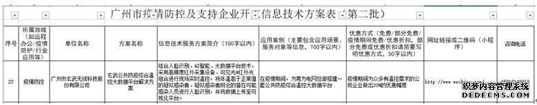 “玄武防疫系列方案”入库省/市抗疫产品名录，