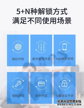 支持5+N种开锁方式的万佳安F5智能门锁，为你锁定安全