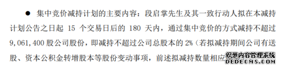 合锻智能股东段启掌及其一致行动人拟减持股份预计合计减持不超总股本2%