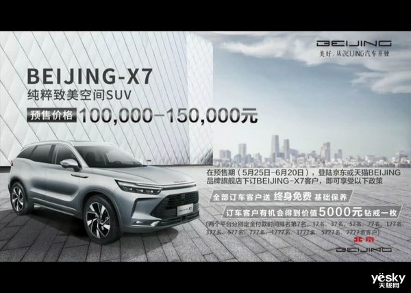 BEIJING-X7首秀 致美智能SUV定价10万元起