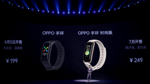 连续血氧监测+专业运动模式，OPPO 智能手环随R