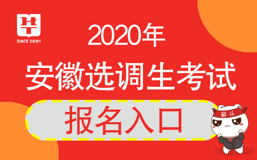 安徽公务员考试网安徽人事考试网:2020安徽选调生考试报名今日结