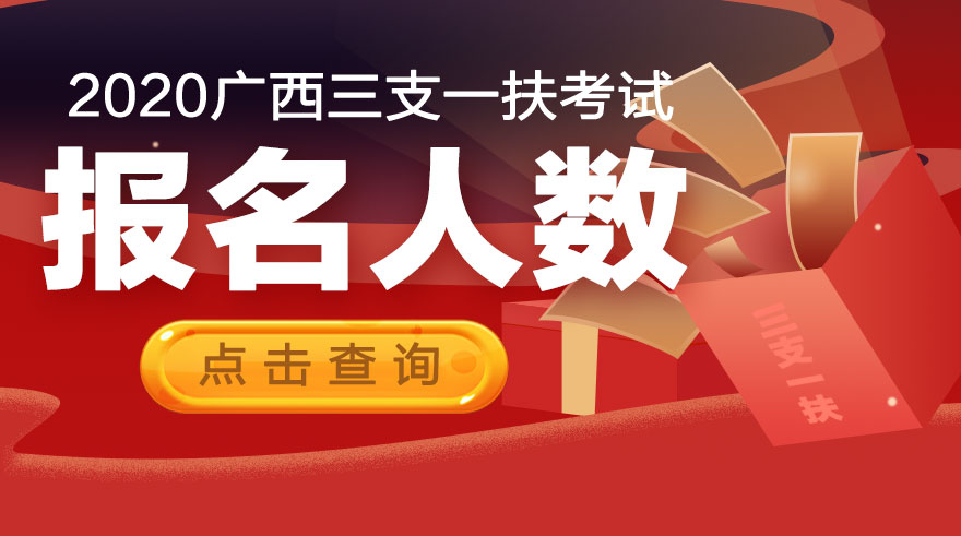 2020广西三支一扶报名人数查询