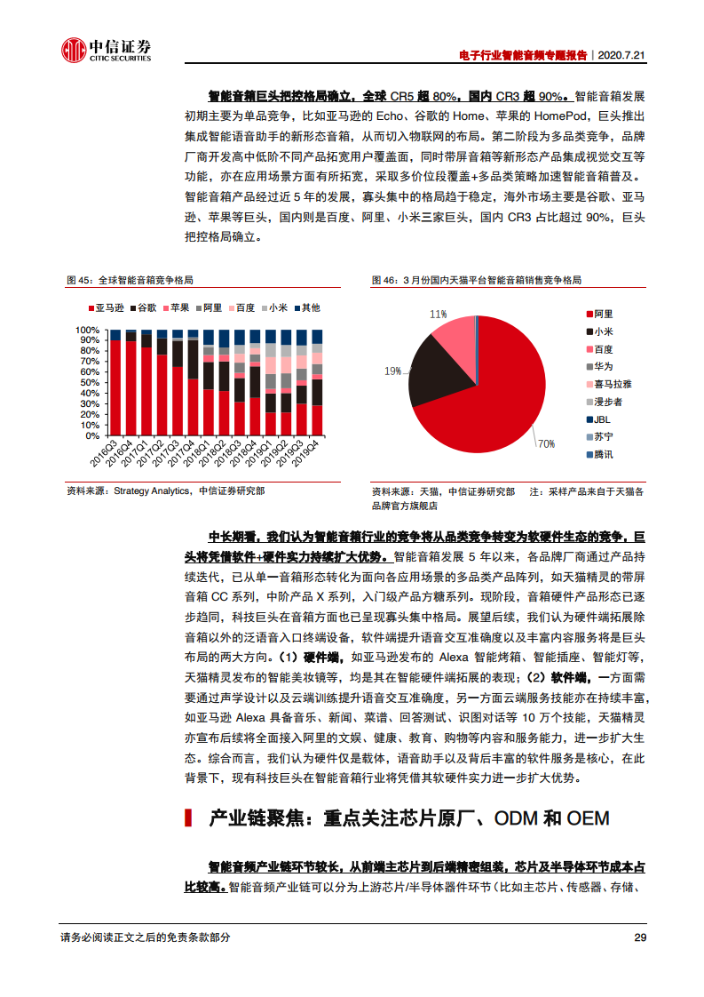 中信证券：2020年电子行业智能音频专题报告