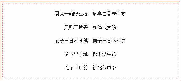 健康养生“顺口溜”，这张表收藏好了哦！