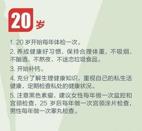 健身养生教程 人生必做的健康功课，人在各个年龄段需要注意什么