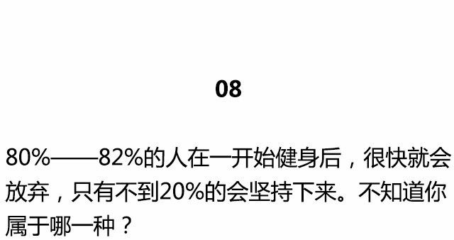 一组基本的健身知识，不知道别说自己会健身！