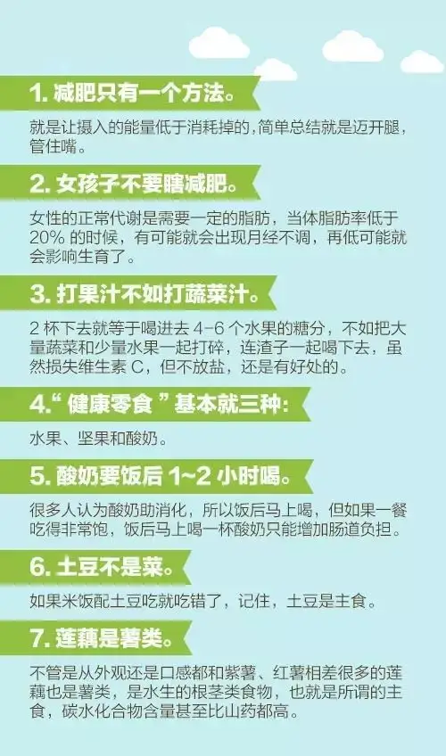 这60个健康小知识，看病，保养，减肥都全乎